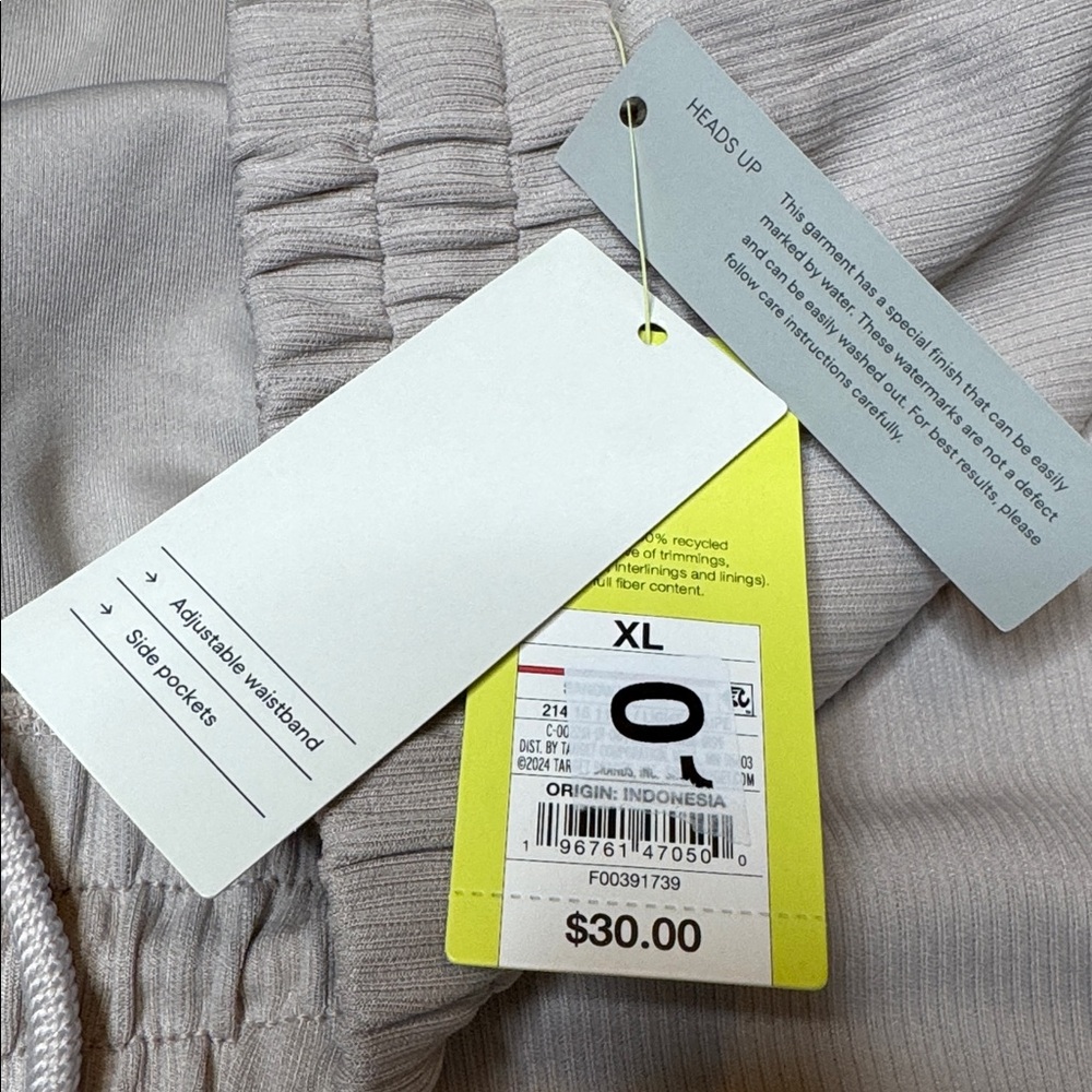 All in Motion Airy Sleek Ribbed Wide Leg Pants Cream XL NWT - Picture 9 of 16